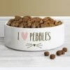 Personalised Cat Features Medium White Pet Bowl -Home Furnishings Store pmc p0805g57 cat features bowl 1