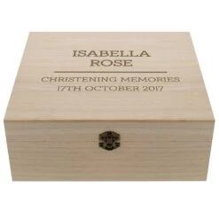 Personalised Large Wooden Keepsake Box -Home Furnishings Store pmc p1014a53 wooden keepsake box 2