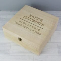 Personalised Large Wooden Keepsake Box -Home Furnishings Store pmc p1014a53 wooden keepsake box 5