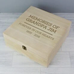 Personalised Large Wooden Keepsake Box -Home Furnishings Store pmc p1014a53 wooden keepsake box 7