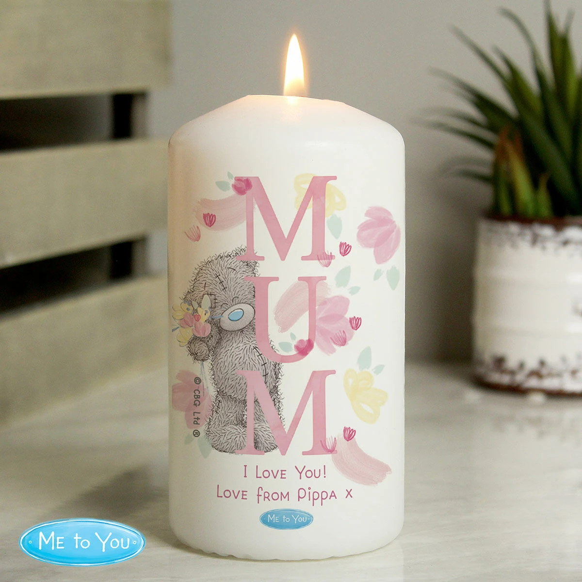 Me To You Personalised Mum Pillar Candle 3 Me To You Personalised Mum Pillar Candle