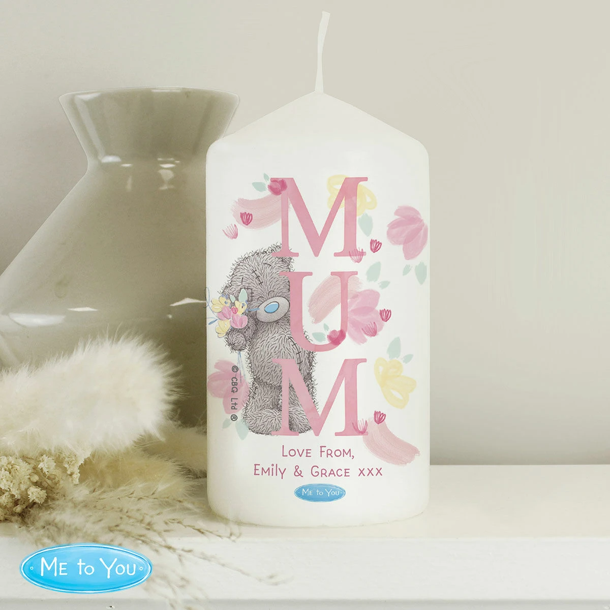 Me To You Personalised Mum Pillar Candle 6 Me To You Personalised Mum Pillar Candle - Image 4