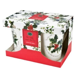 The Holly And The Ivy Set Of 2 Mugs -Home Furnishings Store portmeirion hv79021 the holly and the ivy set of 2 mugs e