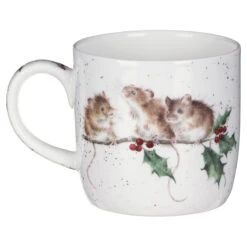 Wrendale ‘Winter Mice’ Christmas Mouse Mug And Coaster Set -Home Furnishings Store portmeirion wnmz3943 xg wrendale winter mice mug and coaster set 3