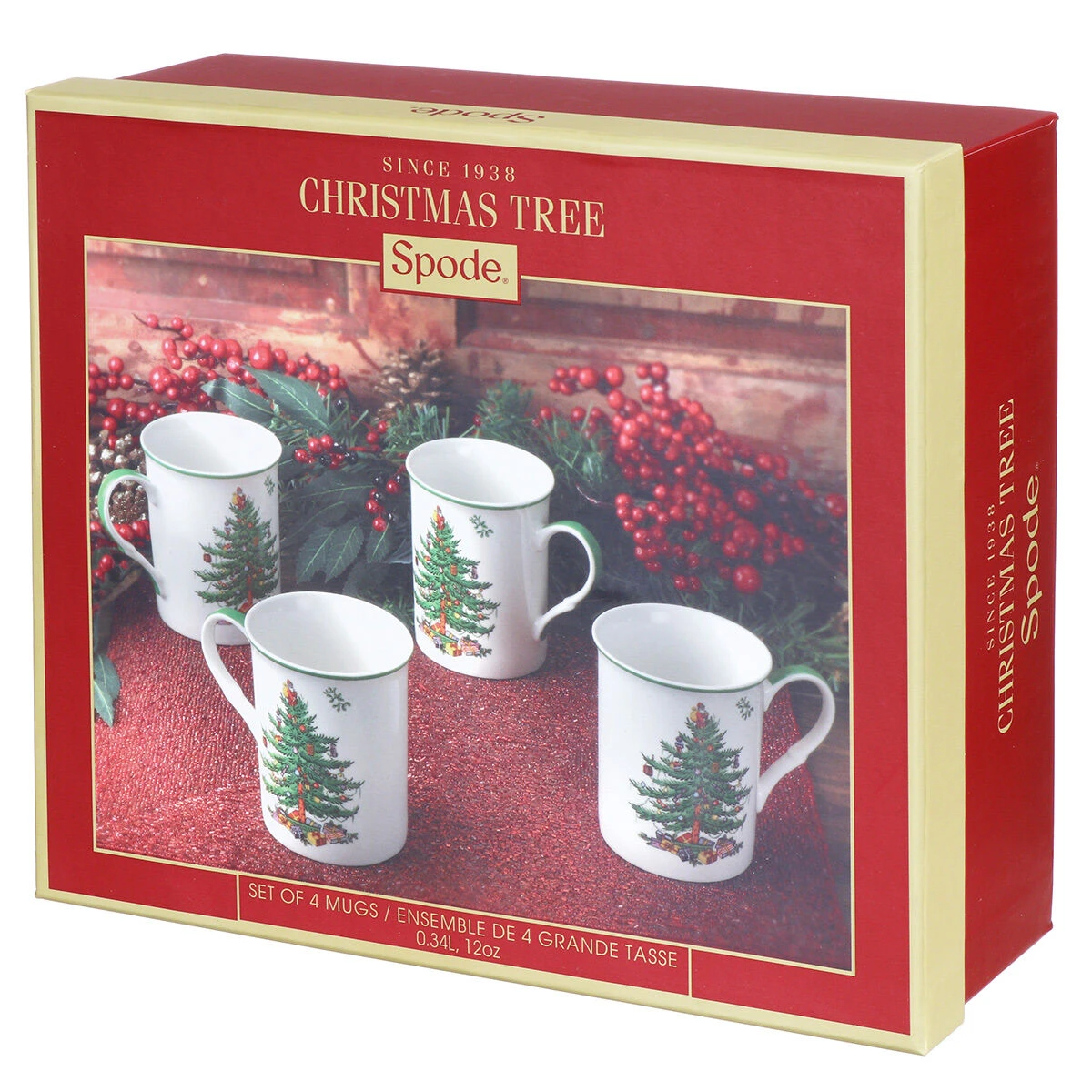 Spode Christmas Tree Set Of 4 Mugs 6 Spode Christmas Tree Set Of 4 Mugs - Image 4