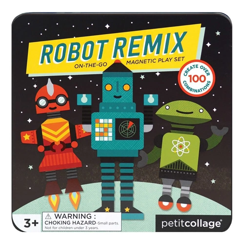 Petit Collage Robot Remix Magnetic Play Set 3 Petit Collage Robot Remix Magnetic Play Set