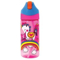 Rachel Ellen Unicorn Drink Bottle With Straw
