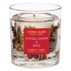 Stoneglow Seasonal Collection - Nutmeg, Ginger & Spice Gel Vase Candle