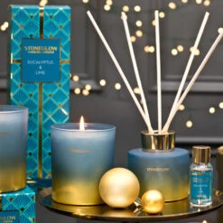 Stoneglow Seasonal Collection – Eucalyptus & Lime Reed Diffuser -Home Furnishings Store stoneglow 70430 seasonal sensations eucalyptus lime diffuser ls
