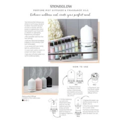Stoneglow Modern Classics – Perfume Mist Diffuser White -Home Furnishings Store stoneglow modern classics mist diffusers range b sq 1