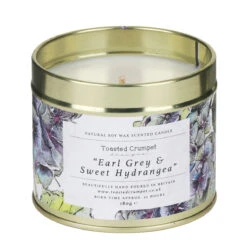 Toasted Crumpet Earl Grey & Sweet Hydrangea Tin Candle 6 Toasted Crumpet Earl Grey & Sweet Hydrangea Tin Candle -Home Furnishings Store tc25 toasted crumpet earl grey sweet hydrangea tin candle 2