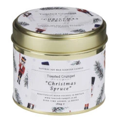 Toasted Crumpet ‘Nutcracker’ Christmas Spruce Tin Candle