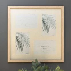 Temptation Light Wood Four Photo Collage Frame 4x6