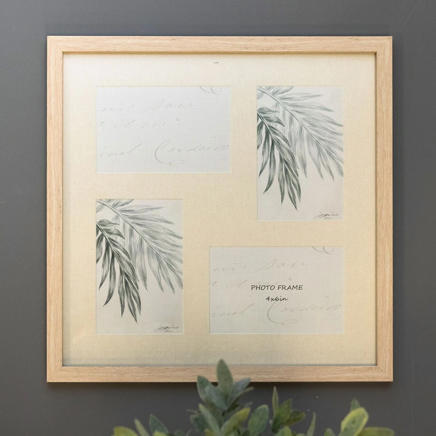 Temptation Light Wood Four Photo Collage Frame 4x6 3 Temptation Light Wood Four Photo Collage Frame 4x6