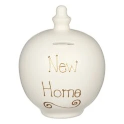 Temptation ‘New Home’ Gold On Cream Money Pot