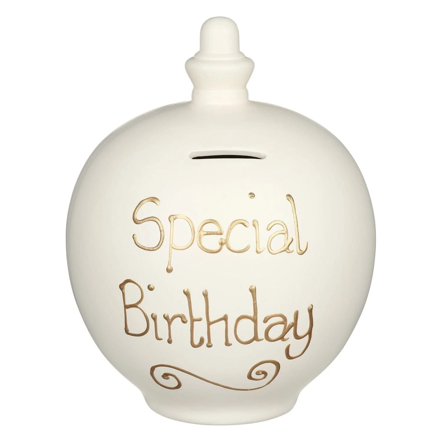 Temptation ‘Special Birthday’ Gold On Cream Money Pot 3 Temptation ‘Special Birthday’ Gold On Cream Money Pot