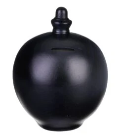Temptation Personalisable Black Money Pot -Home Furnishings Store temptation money pots tg 208 black 01