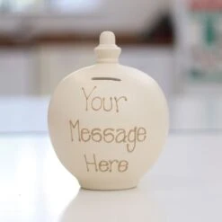 Temptation Personalisable Cream Money Pot 11 Temptation Personalisable Cream Money Pot -Home Furnishings Store temptation money pots your message here small 3