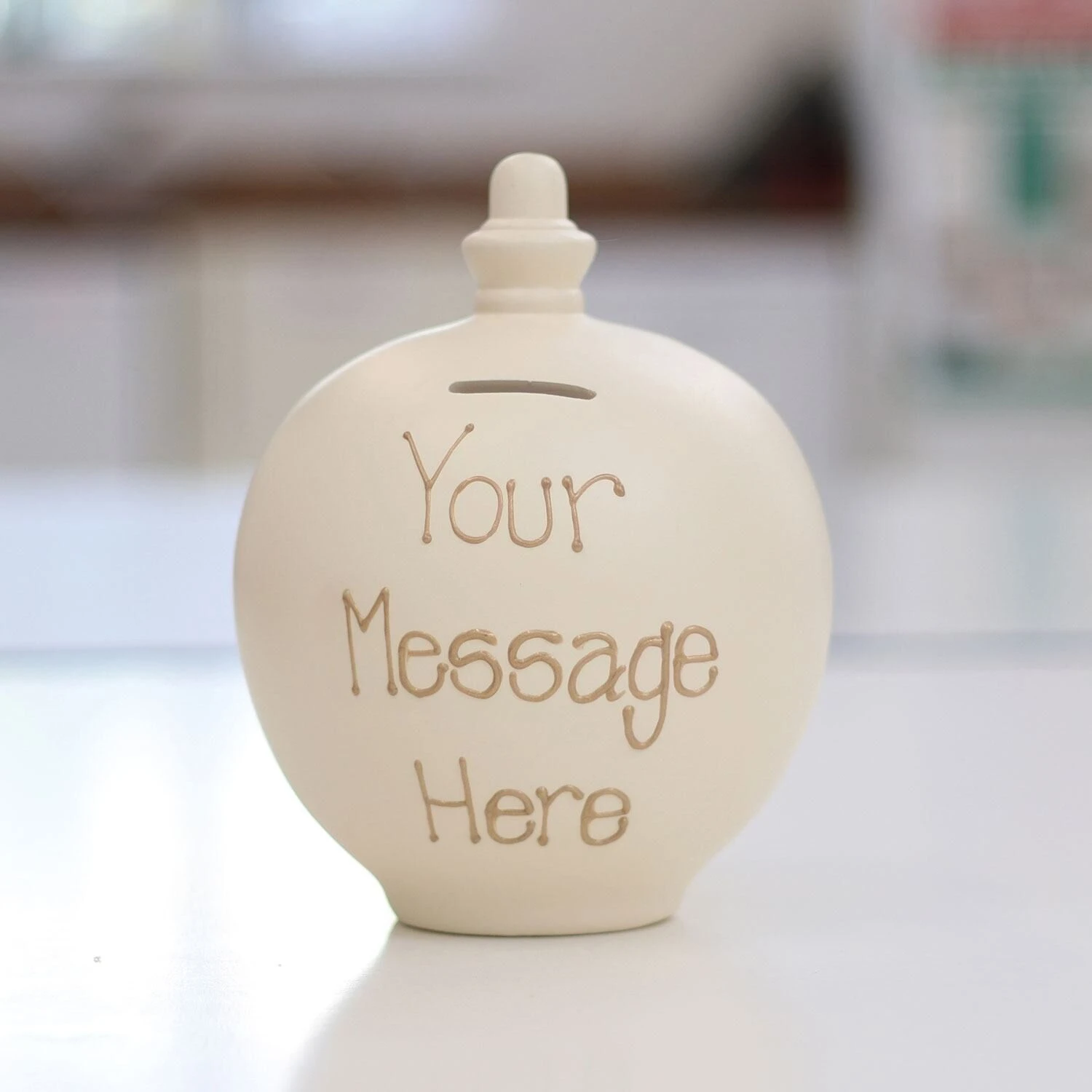 Temptation Personalisable Cream Money Pot 7 Temptation Personalisable Cream Money Pot - Image 5