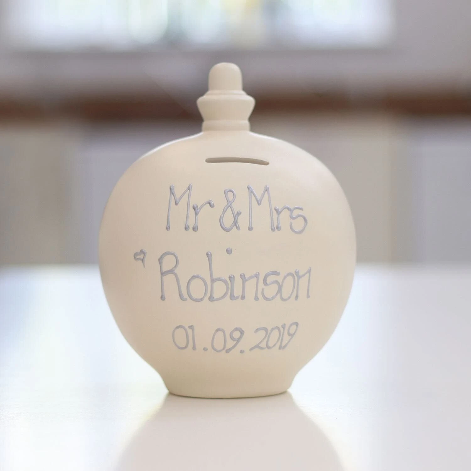 Temptation Personalisable Cream Money Pot 6 Temptation Personalisable Cream Money Pot - Image 4