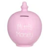 Temptation 'Mum's Money’ White On Pink Money Pot 1 Temptation 'Mum's Money’ White On Pink Money Pot -Home Furnishings Store temptation tg 020 mums money white on pink money pot m