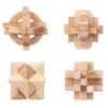 Temptation Wooden Brain Teaser Puzzles – Pack Of 4 -Home Furnishings Store temptation tg12068 wooden brain teaser 01