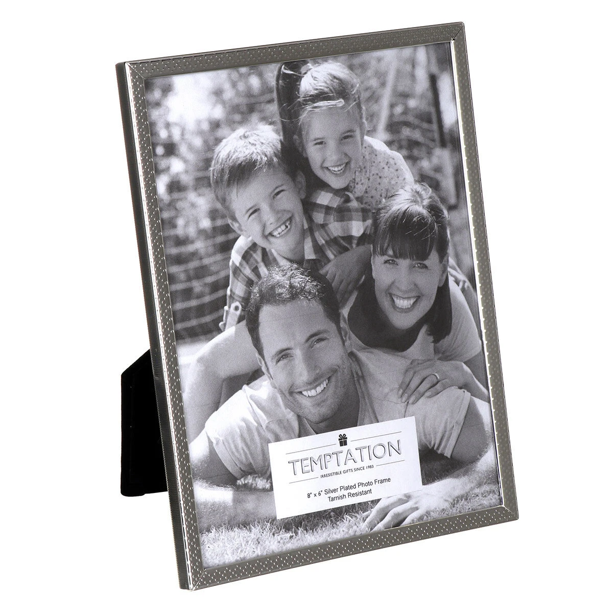 Temptation Silver-Plated Narrow Edge Bobble Photo Frame 6x8 4 Temptation Silver-Plated Narrow Edge Bobble Photo Frame 6x8 - Image 2