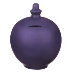 Temptation Personalisable Purple Money Pot -Home Furnishings Store tg 204 temptation money pot small plain purple 1