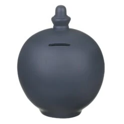 Temptation Personalisable Dark Grey Money Pot 7 Temptation Personalisable Dark Grey Money Pot -Home Furnishings Store tg 207 temptation money pot small plain slate grey 1