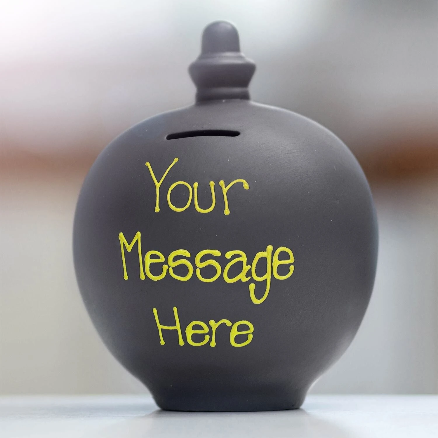 Temptation Personalisable Dark Grey Money Pot 3 Temptation Personalisable Dark Grey Money Pot