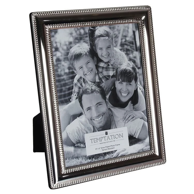 Temptation Silver Plated Bobble Edge Photo Frame 6x8 5 Temptation Silver Plated Bobble Edge Photo Frame 6x8 - Image 3