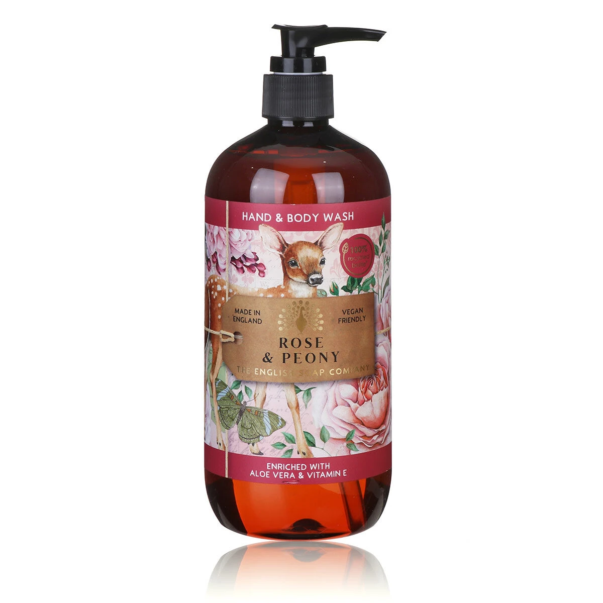 The English Soap Company Rose & Peony Hand & Body Wash 500ml 3 The English Soap Company Rose & Peony Hand & Body Wash 500ml