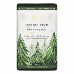 The English Soap Company Nordic Pine Luxury Soap & Hand Cream Three Piece Gift Set -Home Furnishings Store the english soap company wtgb001 nordic pine three piece gift set 5
