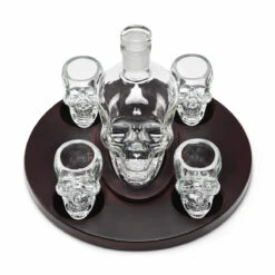 The Source Ingenious Skull Decanter Set 9 The Source Ingenious Skull Decanter Set -Home Furnishings Store the source 89387 skull decanter set 3