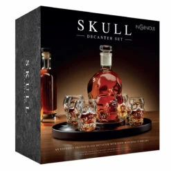 The Source Ingenious Skull Decanter Set 8 The Source Ingenious Skull Decanter Set -Home Furnishings Store the source 89387 skull decanter set 4