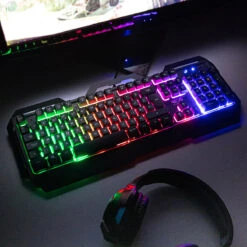 The Source Red5 Orbit Light Up Gaming Keyboard
