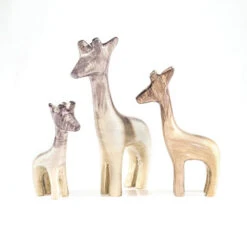 Tilnar Art Aluminark Brushed Silver Medium Giraffe -Home Furnishings Store tilnar art aluminark brushed silver giraffe group 1