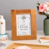 Transomnia Oak Inlay 7x5 Frame -Home Furnishings Store transomnia fram096 inlay oak 7x5 wooden photo frame lifestyle