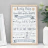 Transomnia ‘Family Rules’ Sign -Home Furnishings Store transomnia sign739 framed family rules sign lifestyle