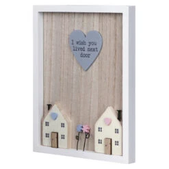 Transomnia ‘I Wish You Lived Next Door’ Framed House Sign -Home Furnishings Store transomnia sign810 i wish you lived next door framed house sign 2
