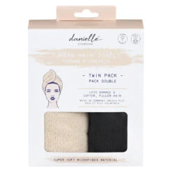 Home Furnishings Store -Home Furnishings Store upper canada dc0020as aroma home black cream turban hair towels double pack 1
