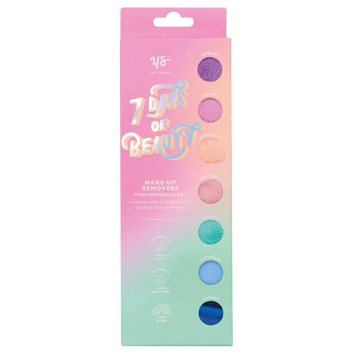 Yes Studio ‘7 Days Of Beauty’ Makeup Removing Cloths 4 Yes Studio ‘7 Days Of Beauty’ Makeup Removing Cloths - Image 2