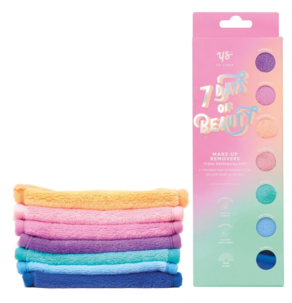 Yes Studio ‘7 Days Of Beauty’ Makeup Removing Cloths 6 Yes Studio ‘7 Days Of Beauty’ Makeup Removing Cloths - Image 4