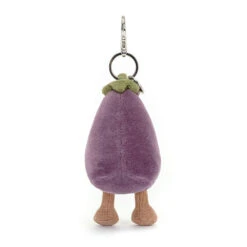Jellycat Vivacious Aubergine Bag Charm -Home Furnishings Store vv4abc jellycat vivacious vegetable aubergine bag charm 3