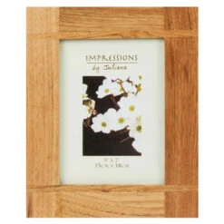 Widdop & Co Cross Oak Finish Wooden 7 X 5 Photo Frame
