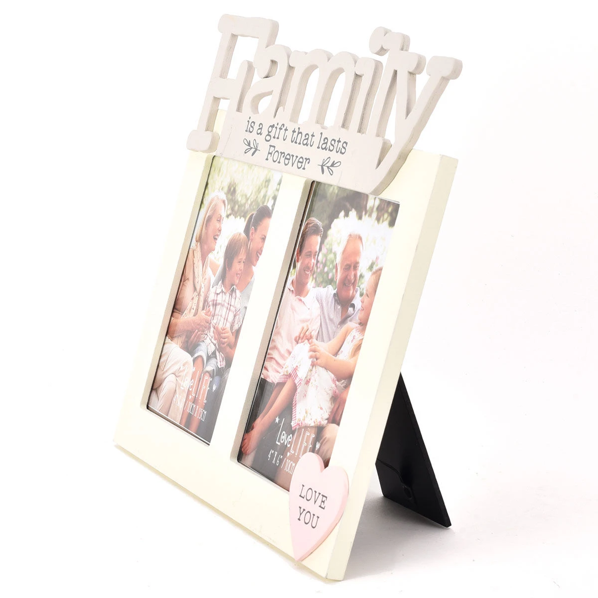 Widdop & Co Love Life ‘Family’ Double Photo Frame 4 Widdop & Co Love Life ‘Family’ Double Photo Frame - Image 2