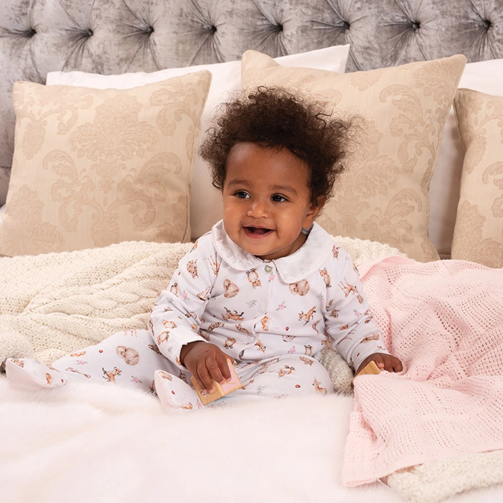 Wrendale Little Forest Printed Babygrow 4 Wrendale Little Forest Printed Babygrow - Image 2