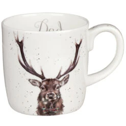 Wrendale Dad Stag Large Fine Bone China Mug