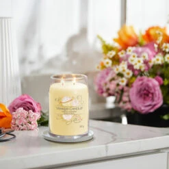 Yankee Candle Vanilla Cupcake Signature Large Jar Candle 12 Yankee Candle Vanilla Cupcake Signature Large Jar Candle -Home Furnishings Store yankee candle 1629969e vanilla cupcake signature large jar candle lifestyle 2