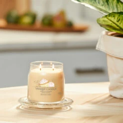 Yankee Candle Vanilla Cupcake Signature Medium Jar Candle -Home Furnishings Store yankee candle 1630003e vanilla cupcake signature medium jar candle lifestyle 1